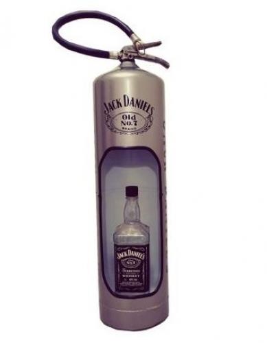 hh970cc88b-Extintor Decorativo Prata - Tema Jack Daniels com Luz de Led