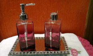 A862F5-Kit Lavabo Square 250ml - Sabonete + Aromatizador - Santiago